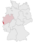 Lage des Kreises Aachen in Deutschland