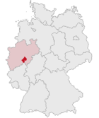 Lage des Kreises Olpe in Deutschland