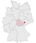 Lage des Landkreises Altenburger Land in Deutschland
