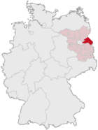 Lage des Landkreises Märkisch-Oderland in Deutschland