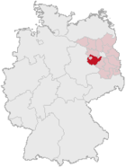Lage des Landkreises Potsdam-Mittelmark in Deutschland