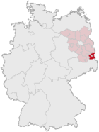 Lage des Landkreises Spree-Neiße in Deutschland