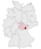 Lage des Saale-Orla-Kreisesin Deutschland