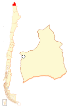 Ubicación de Región de Arica y Parinacota