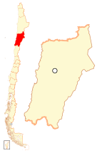 Ubicación de Región de Atacama