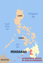 Ubicación de Región Autónoma del Mindanao Musulmán