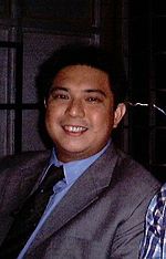 Angelito with Presidential Son and Pampanga Cong. Mikey Macapagal Arroyo cropped.jpg