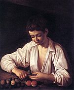 CARAVAGGIO, A boy peeling fruit (1593).jpg