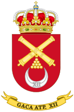 Coat of Arms of the 12th Self Propelled Field Artillery Battalion.svg