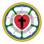 La Rosa de Lutero, sello personal de Lutero que se volvió símbolo del luteranismo.