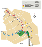 Transmetro Talleres route map