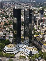 Twintowers of Deutsche Bank Headquarter in Frankfurt a.M..jpg