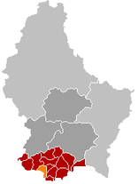 Situación de Esch-sur-Alzette