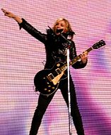 Las influencias de Madonna aparecen en el álbum en canciones como «Born This Way» y «Scheiße».