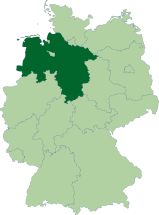 Ubicación de Baja Sajonia