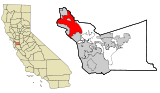 Ubicación en el condado de Alameda y en el estado de California Ubicación de California en EE. UU.