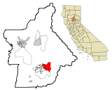 Ubicación en el condado de Butte y en el estado de CaliforniaUbicación de California en EE. UU.