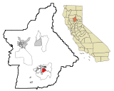 Ubicación en el condado de Butte y en el estado de CaliforniaUbicación de California en EE. UU.