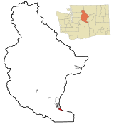Ubicación en el condado de Chelan en el estado de Washington Ubicación de Washington en EE. UU.