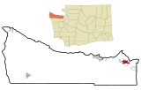 Ubicación en el condado de Clallam en el estado de Washington Ubicación de Washington en EE. UU.