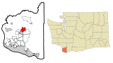 Ubicación en el condado de Clark en el estado de Washington Ubicación de Washington en EE. UU.
