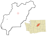 Ubicación en el condado de Douglas en el estado de Washington Ubicación de Washington en EE. UU.