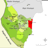 Localización de Guardamar del Segura respecto a la Vega Baja