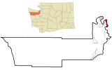Ubicación en el condado de Jefferson en el estado de Washington Ubicación de Washington en EE. UU.