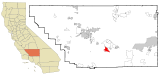 Ubicación en el condado de Kern y en el estado de California Ubicación de California en EE. UU.