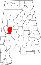 Situación del condado en AlabamaSituación de Alabama en EE. UU.