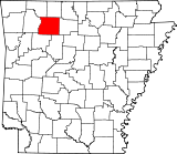 Ubicación del condado en ArkansasUbicación de Arkansas en EE. UU.