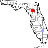 Situación del condado en FloridaSituación de Florida en EE. UU.