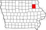 Ubicación del condado en IowaUbicación de Iowa en EE.UU.