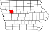 Ubicación del condado en IowaUbicación de Iowa en EE.UU.