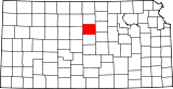 Ubicación del condado en KansasUbicación de Kansas en EE. UU.