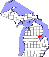 Ubicación del condado en MíchiganUbicación de Míchigan en EE.UU.