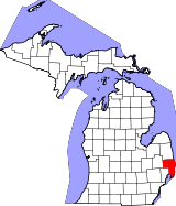 Ubicación del condado en MíchiganUbicación de Míchigan en EE. UU.