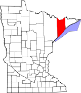 Ubicación del condado en MinnesotaUbicación de Minnesota en EE. UU.