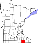 Ubicación del condado en MinnesotaUbicación de Minnesota en EE.UU.