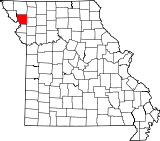 Ubicación del condado en MisuriUbicación de Misuri en EE.UU.