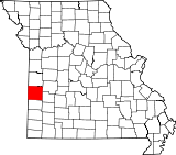 Ubicación del condado en MisuriUbicación de Misuri en EE. UU.