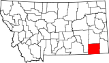 Ubicación del condado en MontanaUbicación de Montana en EE.UU.