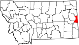 Ubicación del condado en MontanaUbicación de Montana en EE.UU.