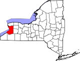 Ubicación del condado en Nueva York