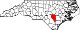 Ubicación del condado en Carolina del NorteUbicación de Carolina del Norte en EE.UU.