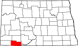 Ubicación del condado en Dakota del NorteUbicación de Dakota del Norte en EE.UU.