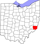 Ubicación del condado en OhioUbicación de Ohio en EE. UU.