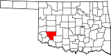 Ubicación del condado en Oklahoma Ubicación de Oklahoma en EE.UU.