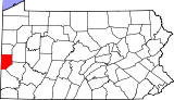 Situación del condado en PensilvaniaUbicación de Pensilvania en EE. UU.