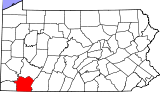 Ubicación del condado en PensilvaniaUbicación de Pensilvania en EE. UU.